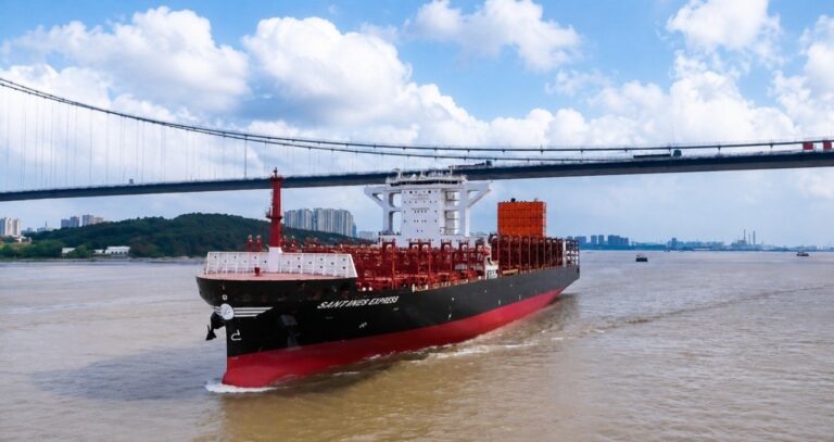 Danaos Shipping Takes Delivery of New 8,000-TEU Container Vessel – M/V Santorini Express